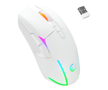 Myszka RAMPAGE Nova M4 Wireless RGB LED White NOVA-M4-WHITE
